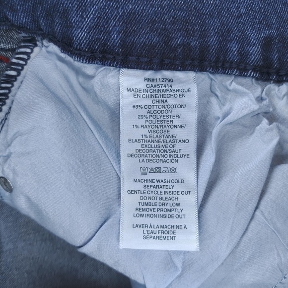 True Religion Ricky Relax Straight Jeans Mens 32x34 Blue Flap Pocket Stretch NWT - Picture 12 of 16